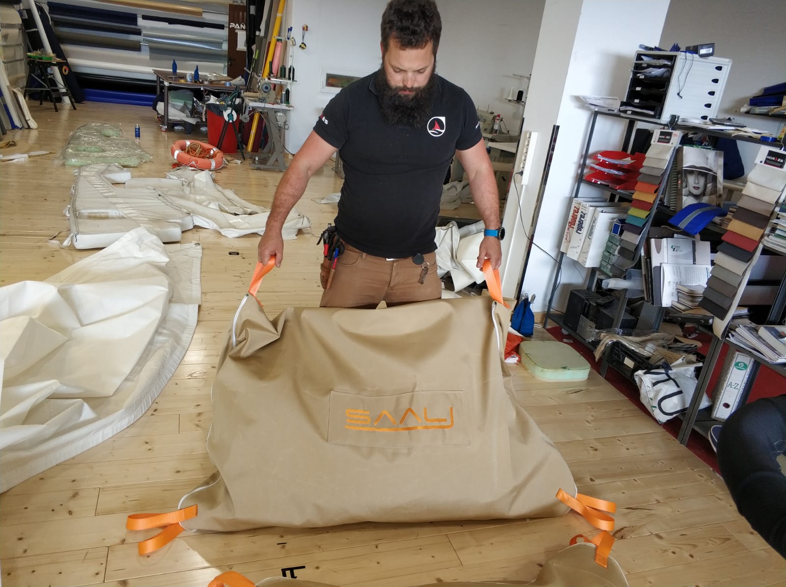 Petate en tejido de vela reciclada o acrilico - Imagen 20